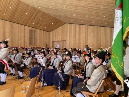 The brass band melodiously inaugurates the pavilion.<br><span class='image_copyright'>ATP</span><br>